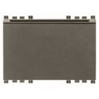 VIMAR - Interruttore Verticale Metal con Badge Elettronico, Uscita Relè 16A 250V~, Alimentazione 230V~ 50-60Hz, 24V~ 50-60Hz e 24Vdc, 3 Moduli