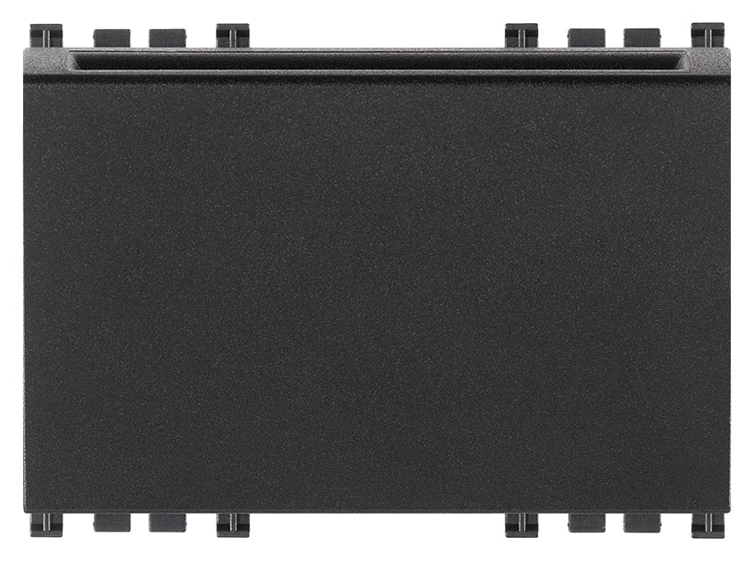 VIMAR - Tasca NFC/RFID compatibile Mifare grigio, lettore elettronico per installazione interna, 1 uscita 10 A, 1 uscita 4 A, illuminazione, 3 moduli. 19469