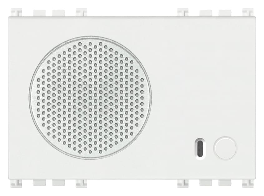 VIMAR - Sirena da Interno Bianco By-Alarm: 2 Suonerie, Volume Beep, Led Rosso - 3 Moduli 19496.B