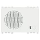 VIMAR - Sirena da Interno Bianco By-Alarm: 2 Suonerie, Volume Beep, Led Rosso - 3 Moduli