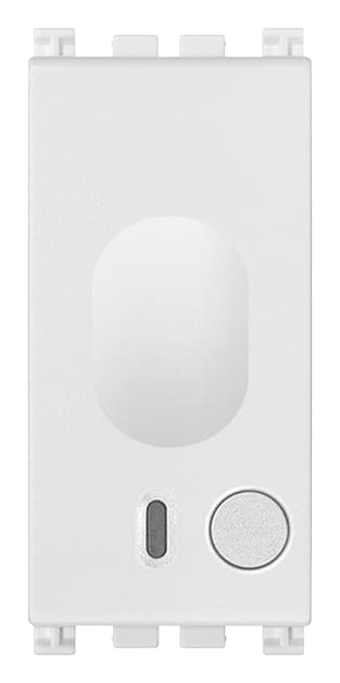 VIMAR - Sonda di temperatura domotica bianca per controllo ambiente, gestione impianti, comando fan-coil, interfacciabile con attuatore proporzionale.