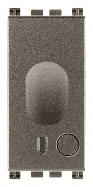 VIMAR - Sonda di temperatura domotica Metal per controllo ambiente, gestione impianti, comando fan-coil, interfacciabile con attuatore proporzionale.