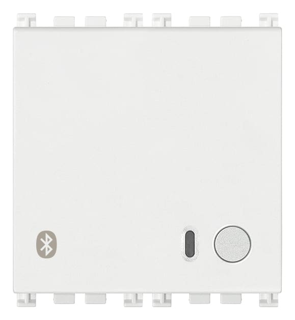 VIMAR - Amplificatore Bluetooth Bianco 4+4W Stereo 2 Uscite 8 Ohm 12Vdc 19590.B