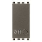 VIMAR - Attuatore IoT 16A Metal, comando elettronico View Wireless, relè NO 16A, controllo locale/remoto, Bluetooth 5.0, Zigbee 3.0, LED RGB, 100-240V.