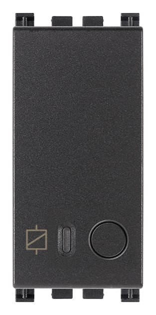 VIMAR - Attuatore IoT 16A grigio, comando elettronico View Wireless, relè NO 16A, controllo locale/remoto, Bluetooth 5.0, Zigbee 3.0, LED RGB, 100-240 V.