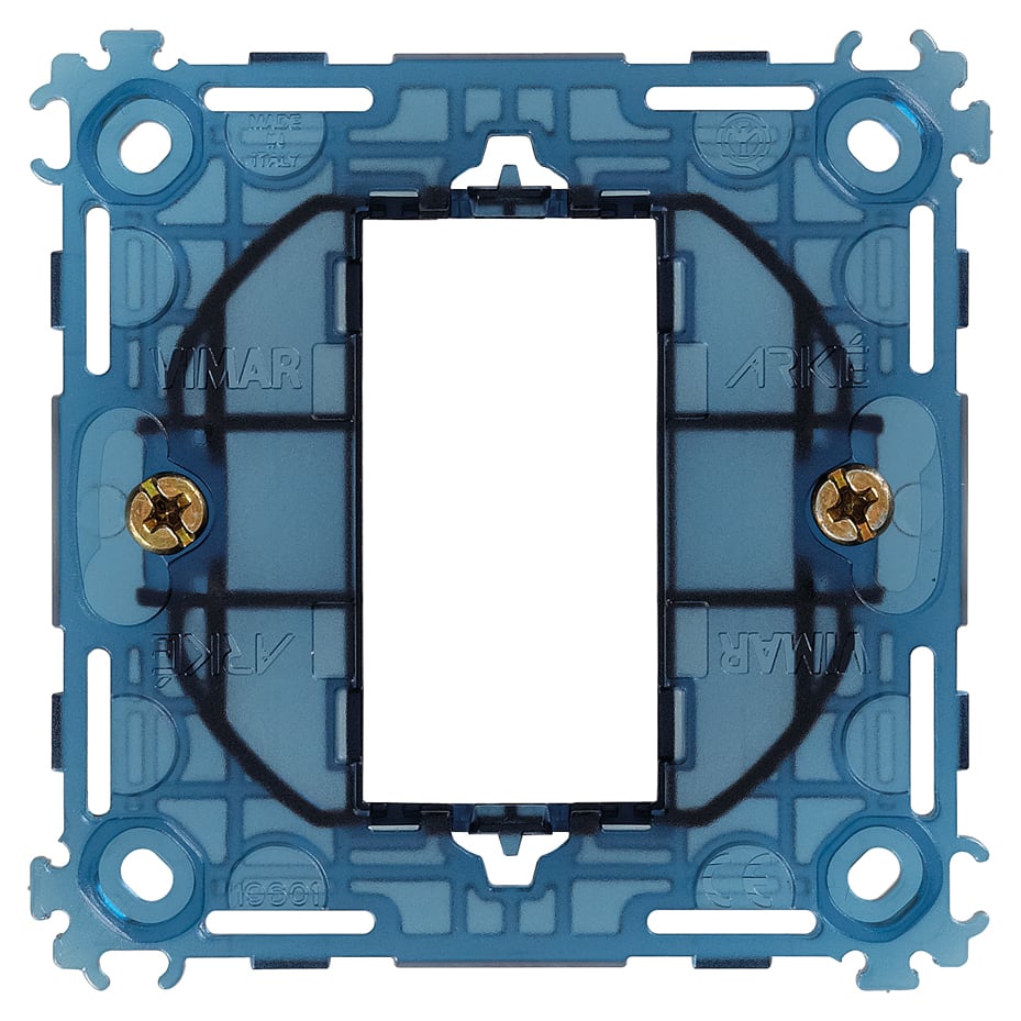 VIMAR - Supporto 1 Modulo con Griffe per Scatole Incasso Ø 60 Mm