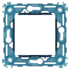 VIMAR - Supporto 2 Moduli Senza Viti per Scatole da Incasso 60mm o 56x56mm Interasse 71mm Componibile Apparecchi Orizzontali o Verticali