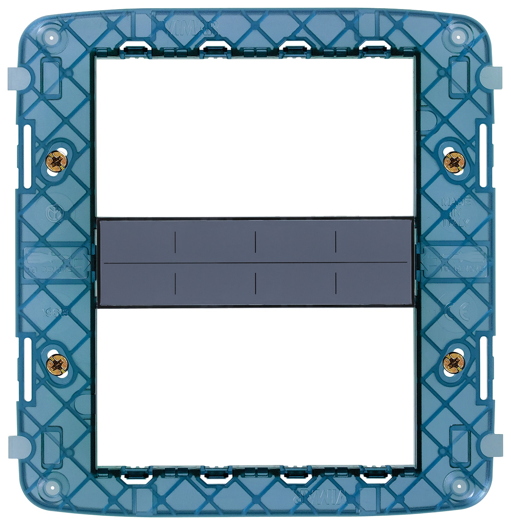 VIMAR - Supporto 8 Moduli Con Viti per Scatola Da Incasso e Base Da Tavolo