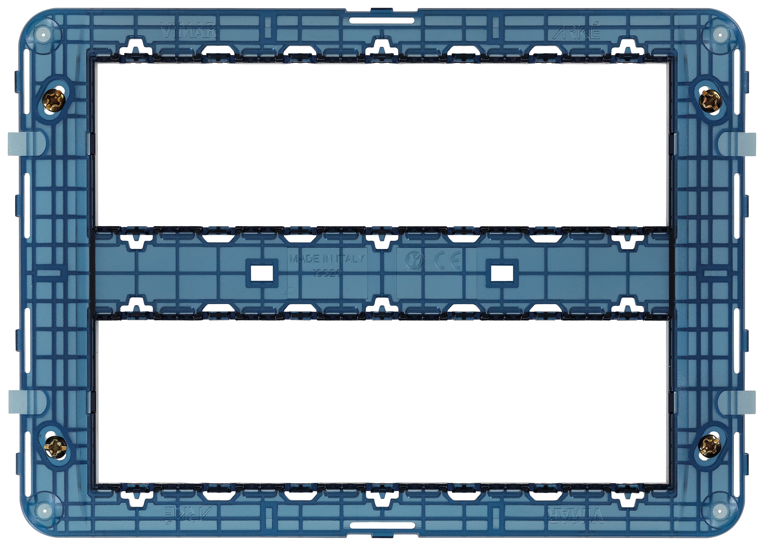 VIMAR - Supporto 14 Moduli con Viti per Scatole Da Incasso e Parete V71320, V71620, V71720, 09920 19620