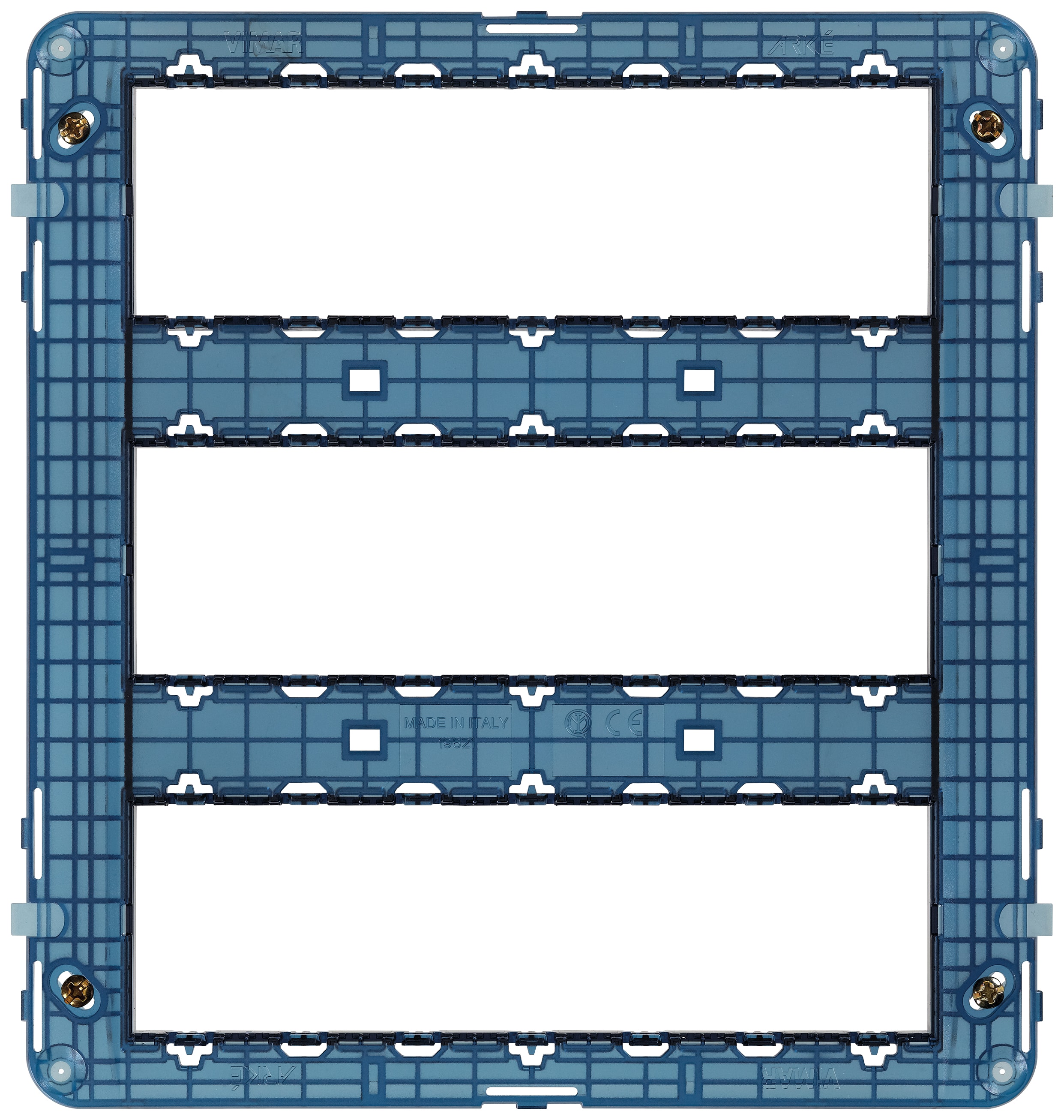 VIMAR - Supporto 21 Moduli con Viti per Scatola Da Incasso V71321 o Parete 09921