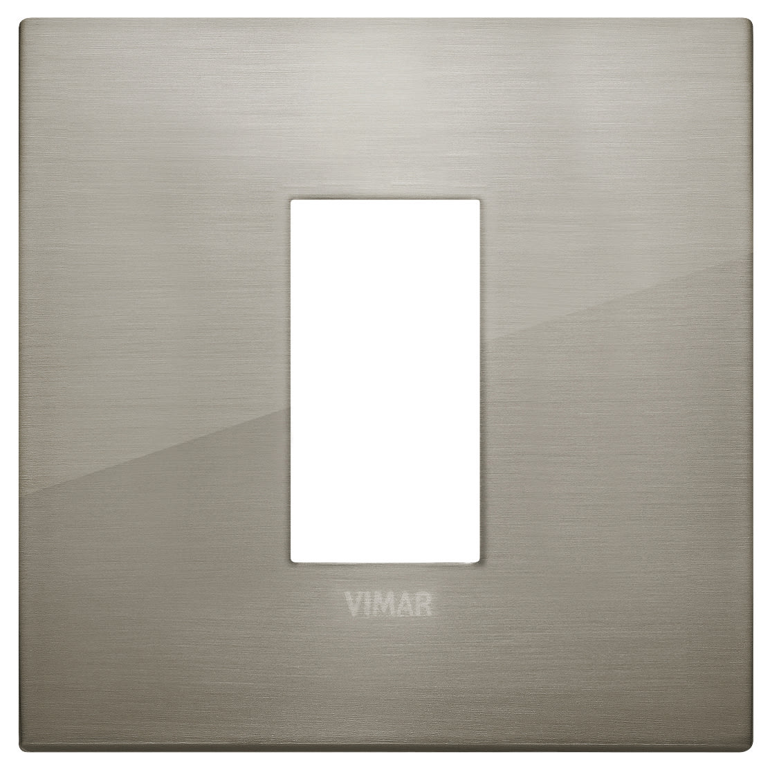 VIMAR - PLACCA CLASSIC 1M ACCIAIO SPAZZOLATO 19641.08