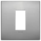 VIMAR - Placca Classic 1 Modulo Alluminio Lava per Impianti Elettrici 19641.16