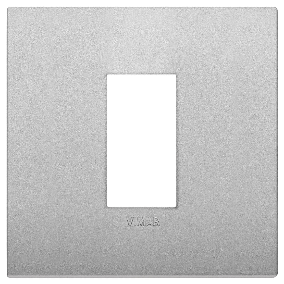 VIMAR - Placca Classic 1 Modulo in Tecnopolimero Silver Matt