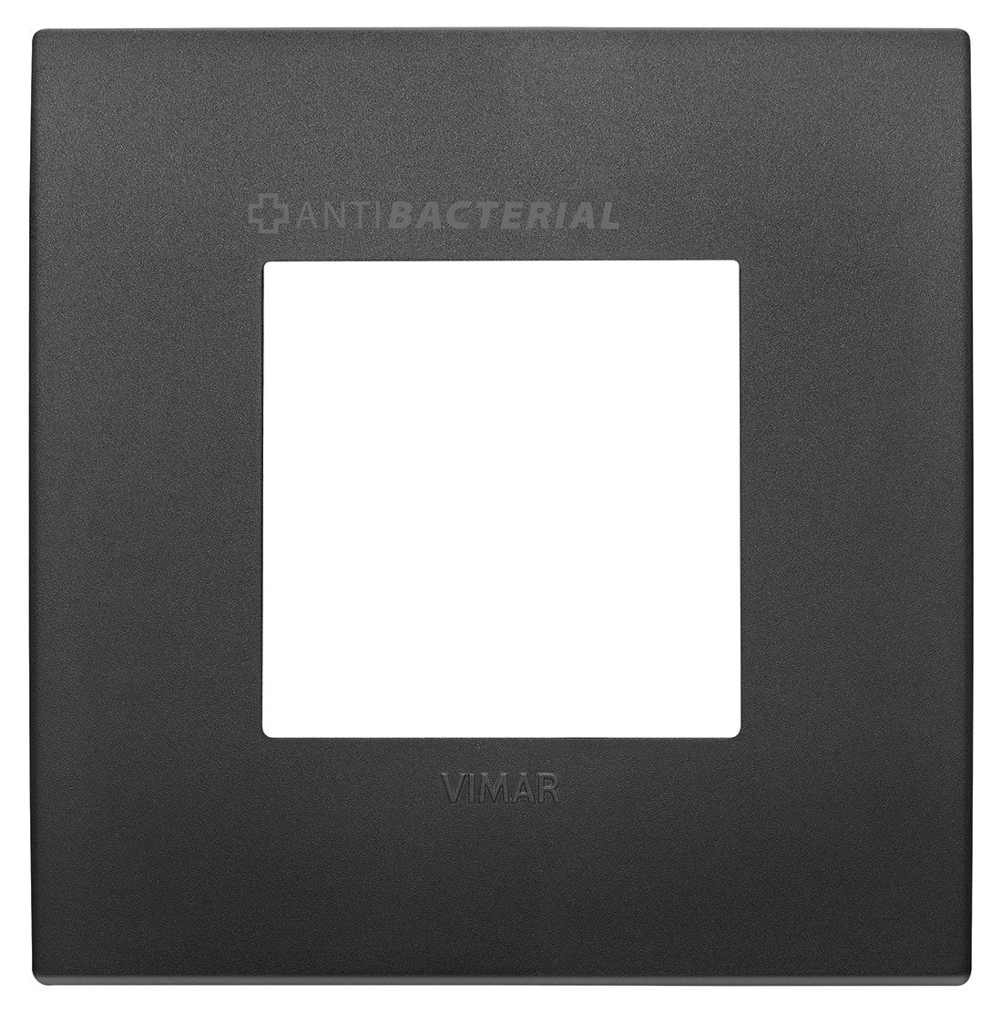 VIMAR - PLACCA CLASSIC 2M ANTIBATTERICO NERO