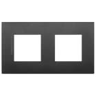 VIMAR - PLACCA 4M (2+2)INT71 CL ANTIBATT. NERO 19643.AB.71