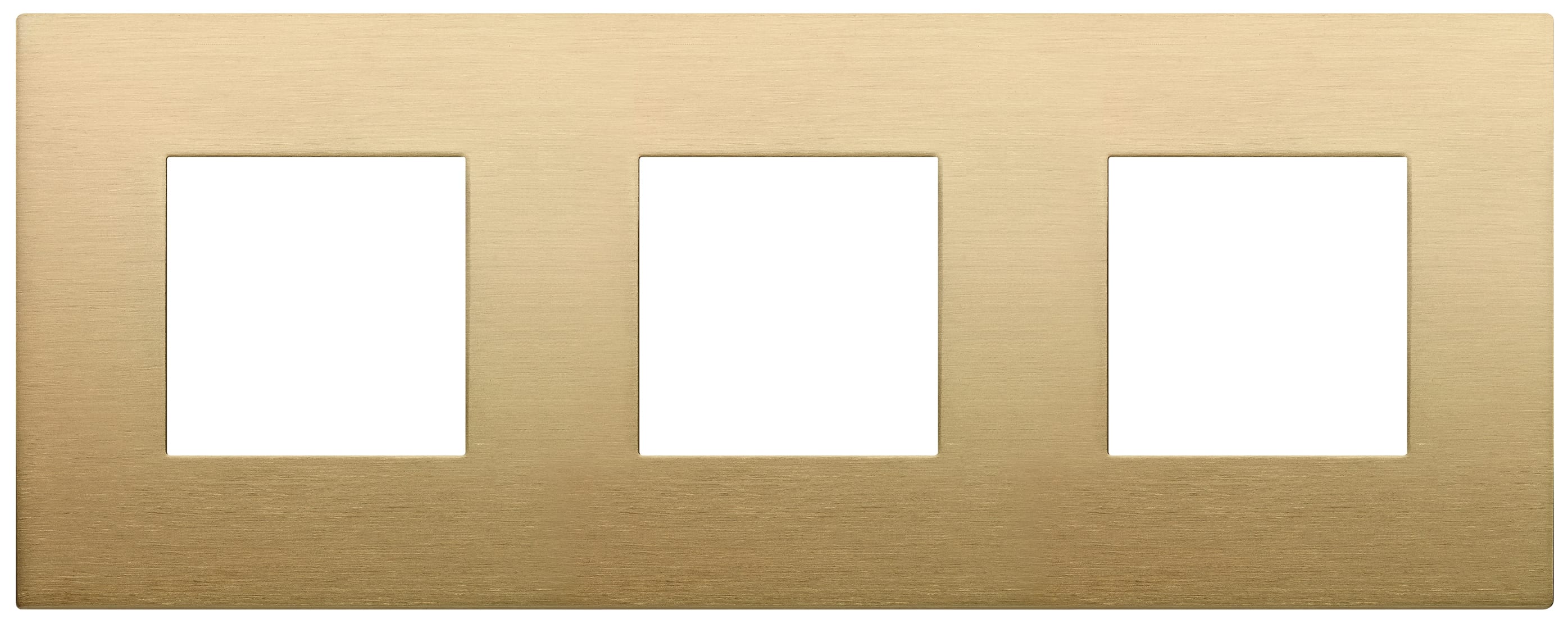 VIMAR - PLACCA 6M (2+2+2)INT71 CL OTTONE SPAZZ 19644.12.01