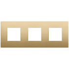 VIMAR - PLACCA 6M (2+2+2)INT71 CL OTTONE SPAZZ 19644.12.01