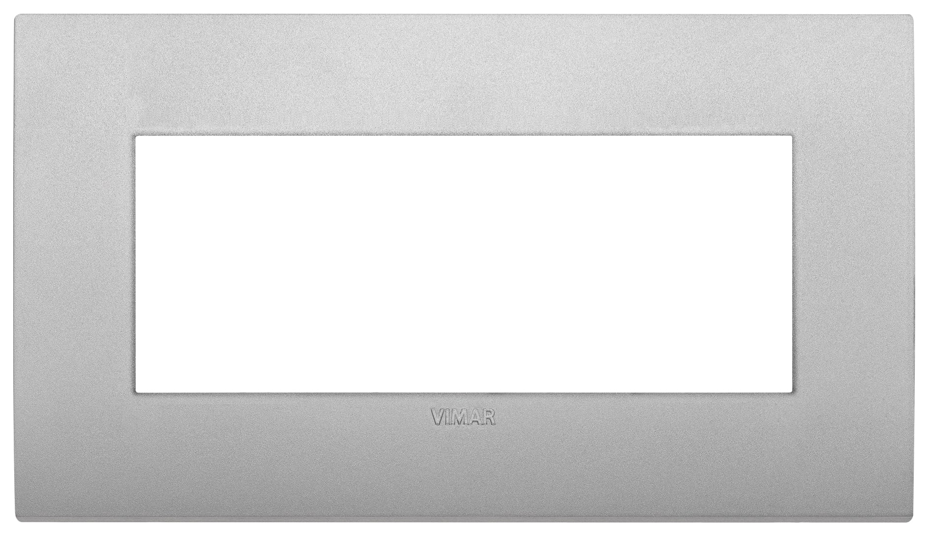 VIMAR - Placca Classic 5 Moduli in Tecnopolimero Silver Matt