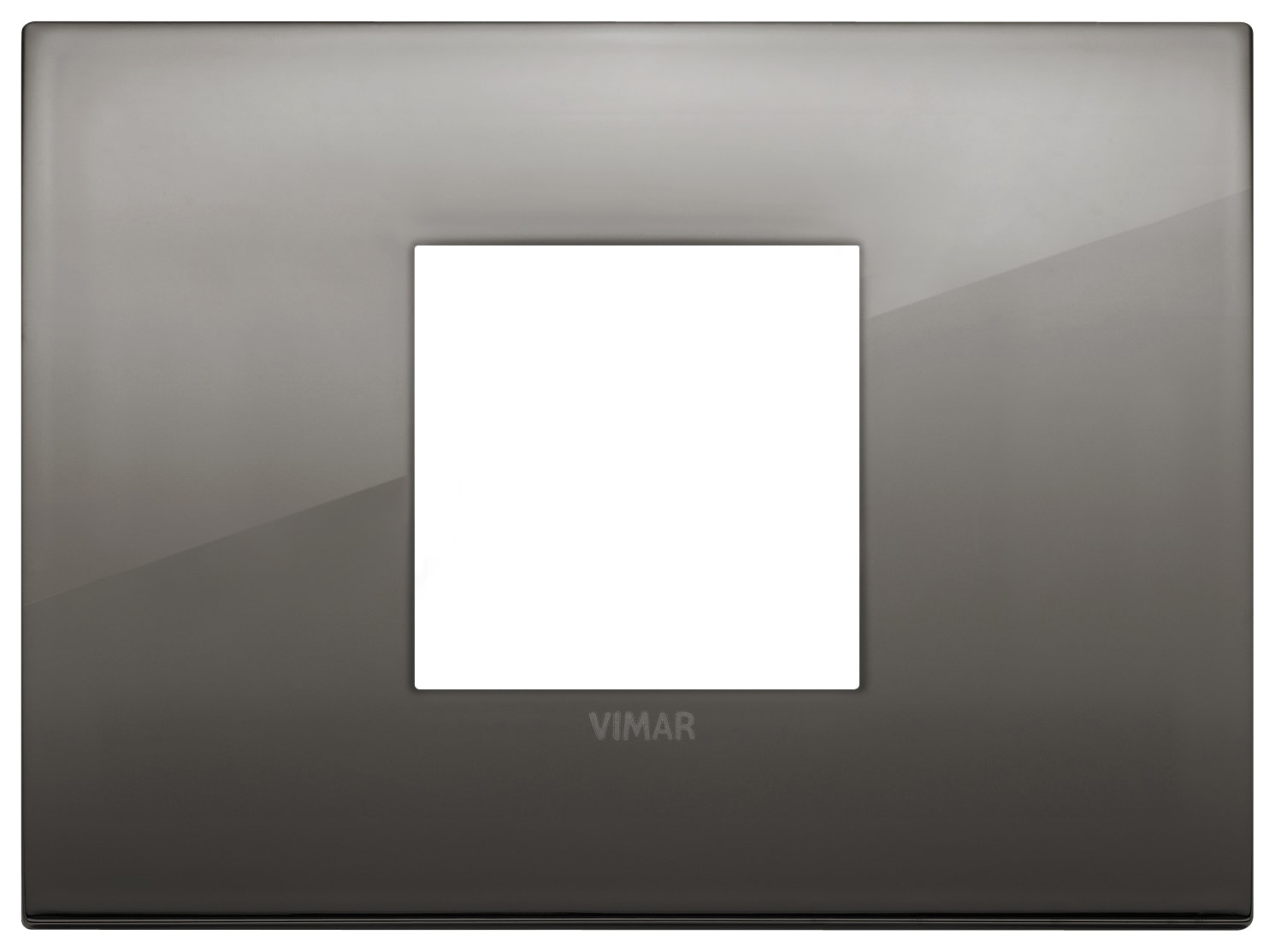 VIMAR - PLACCA CLASSIC 2M CENTRALI CROMO NERO