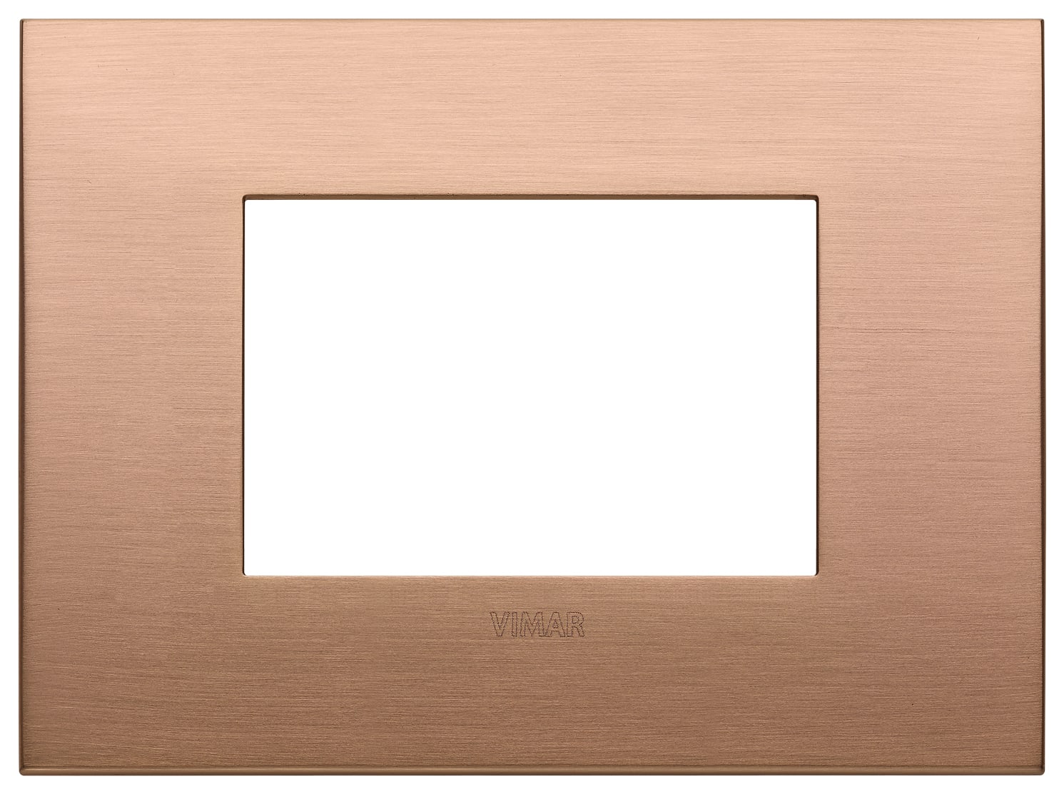 VIMAR - PLACCA CLASSIC 3M RAME SPAZZOLATO 19653.11