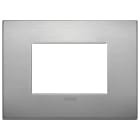 VIMAR - Placca Classic 3 Moduli in Alluminio Lava 19653.16