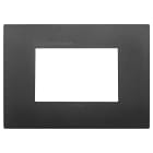 VIMAR - PLACCA CLASSIC 3M ANTIBATTERICO NERO 19653.AB.71