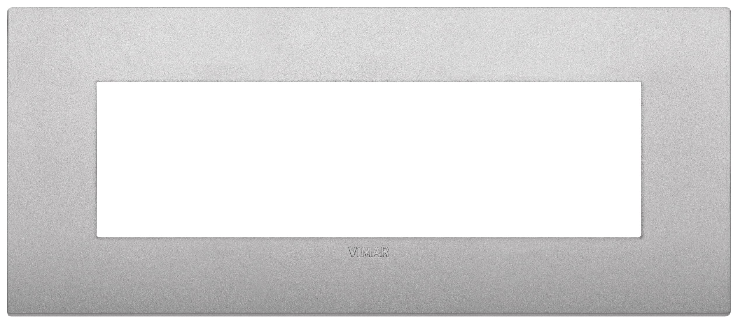 VIMAR - Placca Classic 7 Moduli Tecnopolimero Silver Matt