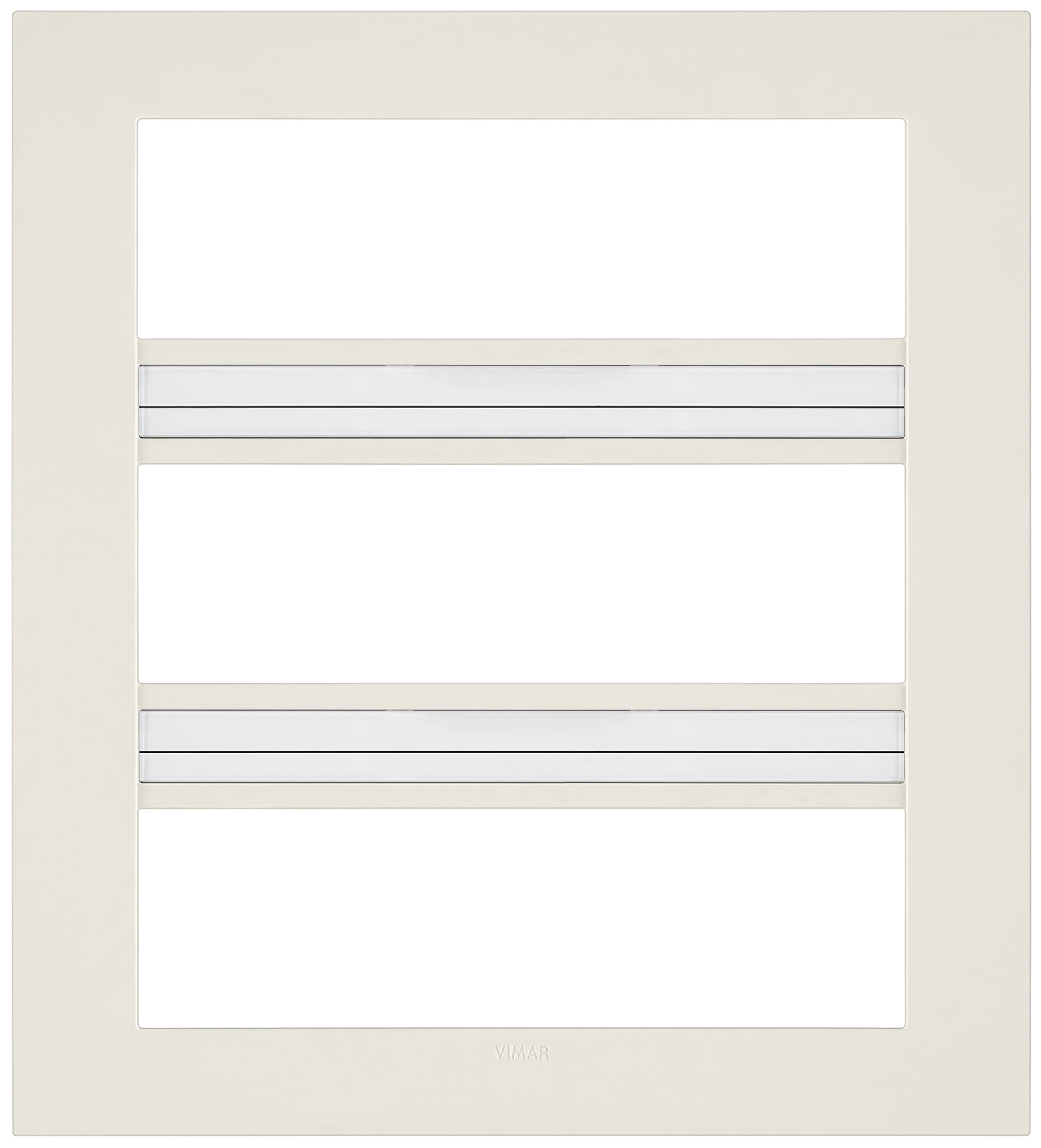 VIMAR - Placca Classic 21M Avorio - Moduli 7+7+7, Tecnopolimero 19661.73