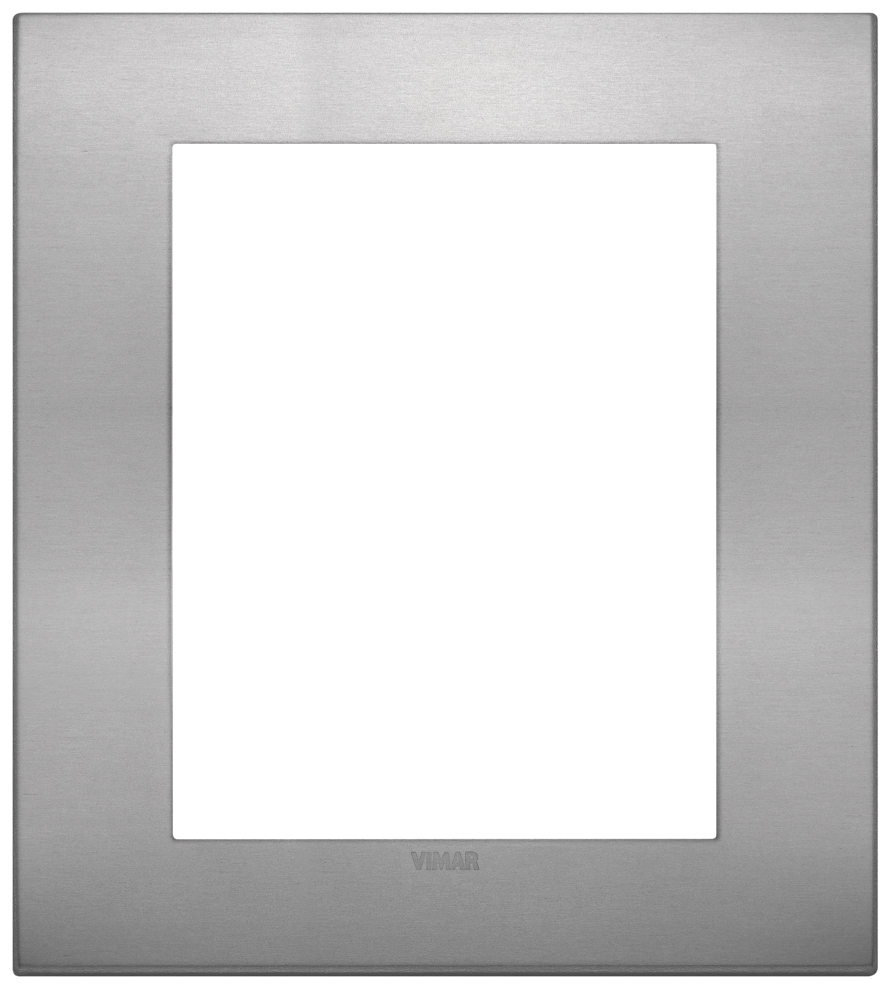 VIMAR - Placca Classic 8M Lava - Moduli Alluminio, 4+4 19668.16