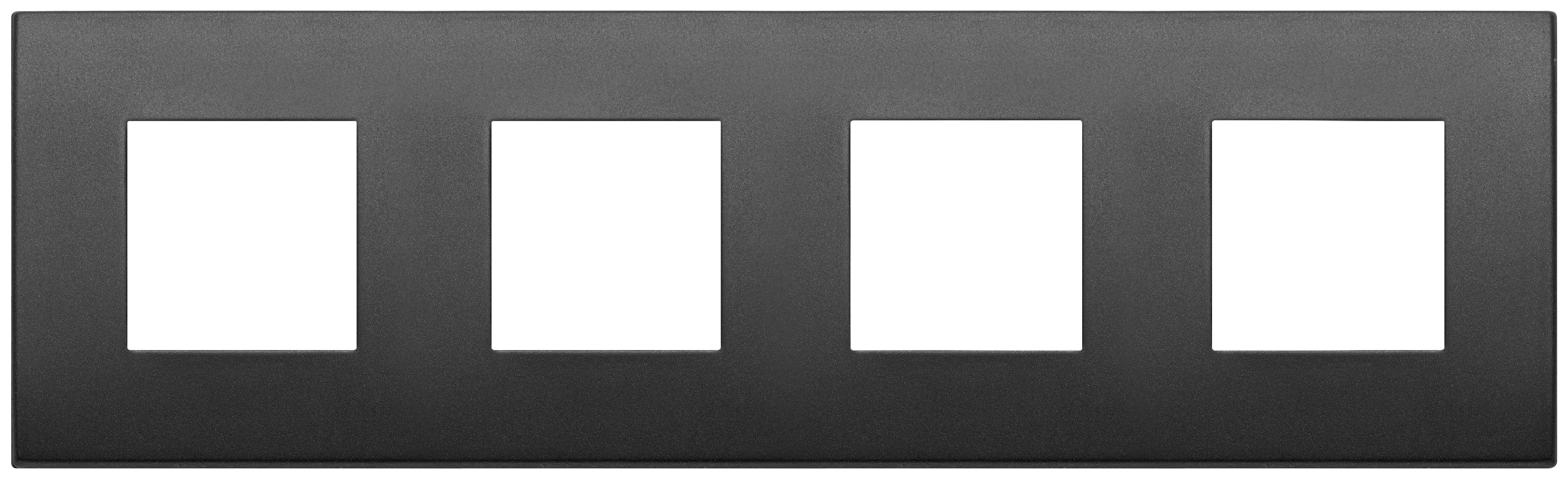 VIMAR - PLACCA 8M (2+2+2+2)INT71 CL GRAFITE MATT 19669.01