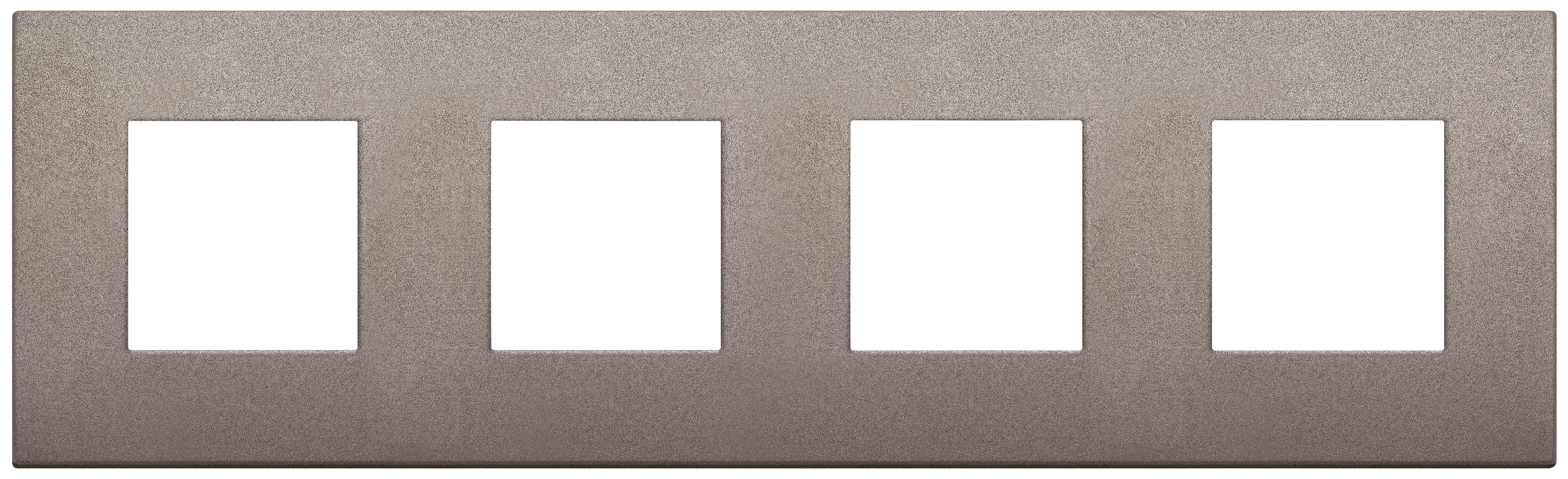 VIMAR - PLACCA 8M (2+2+2+2)INT71 CL TITANIO MATT 19669.04