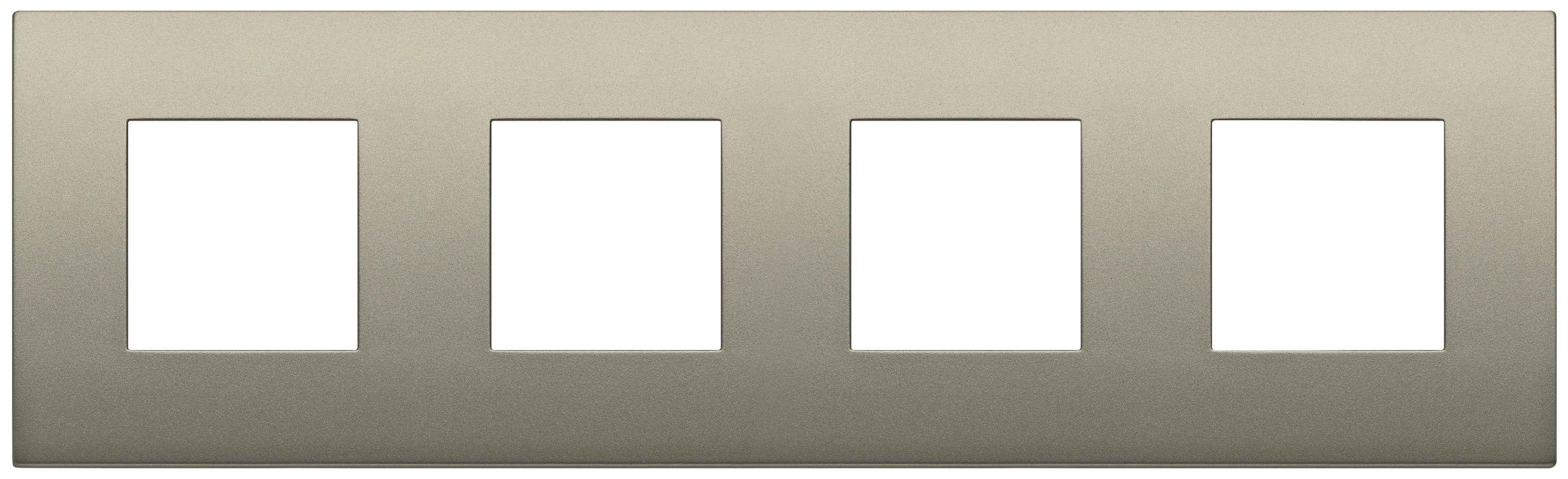 VIMAR - PLACCA 8M (2+2+2+2)INT71 CL CHAMPAG MATT