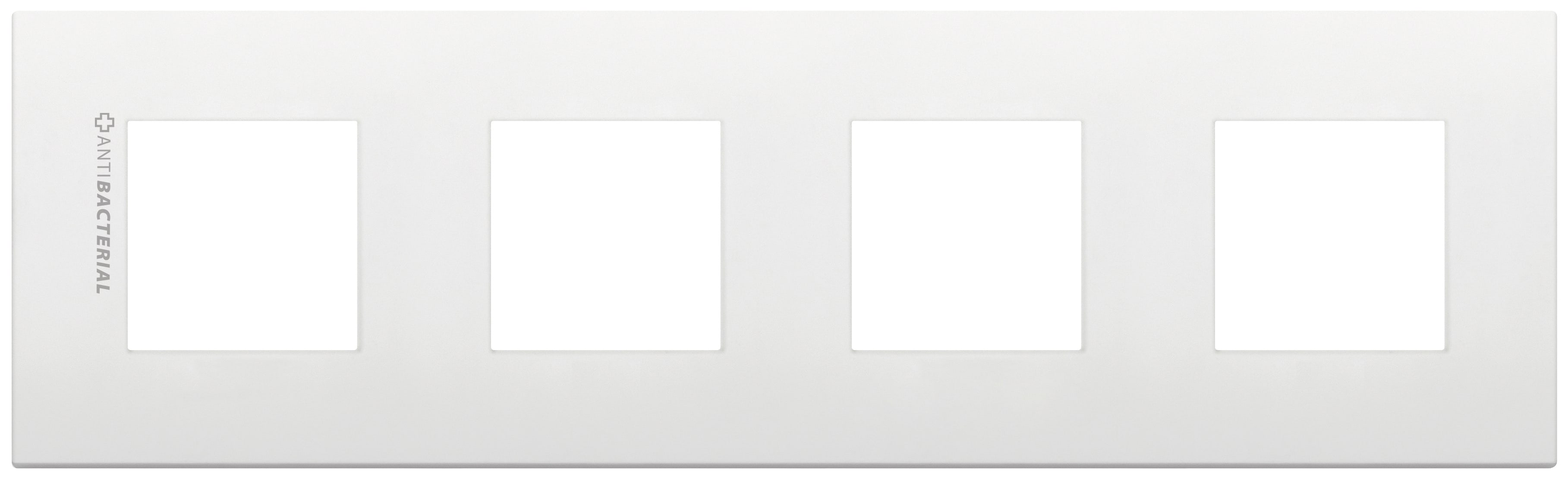 VIMAR - PLACCA 8M (2+2+2+2)INT71 CL ANTIBAT.BIAN 19669.AB.74