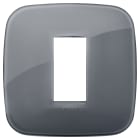 VIMAR - PLACCA ROUND 1M REFLEX GRIGIO FUME