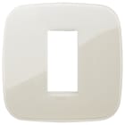 VIMAR - Placca Round 1M Tecnopolimero Avorio Reflex