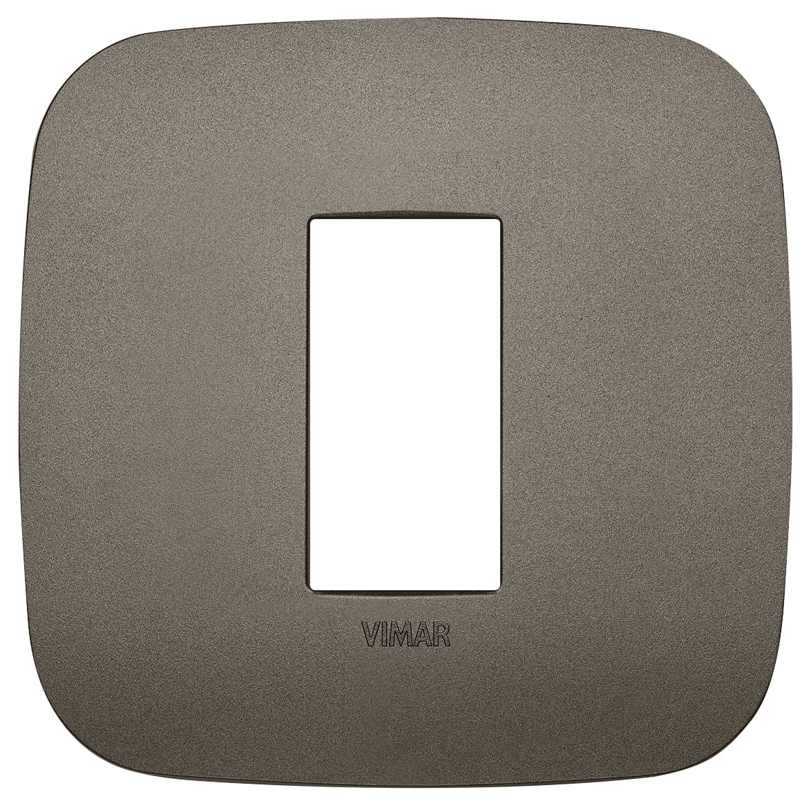 VIMAR - PLACCA ROUND 1M METAL