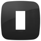 VIMAR - PLACCA ROUND 1M NERO 19671.81