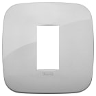 VIMAR - Placca tonda 1M in Tecnopolimero Argento