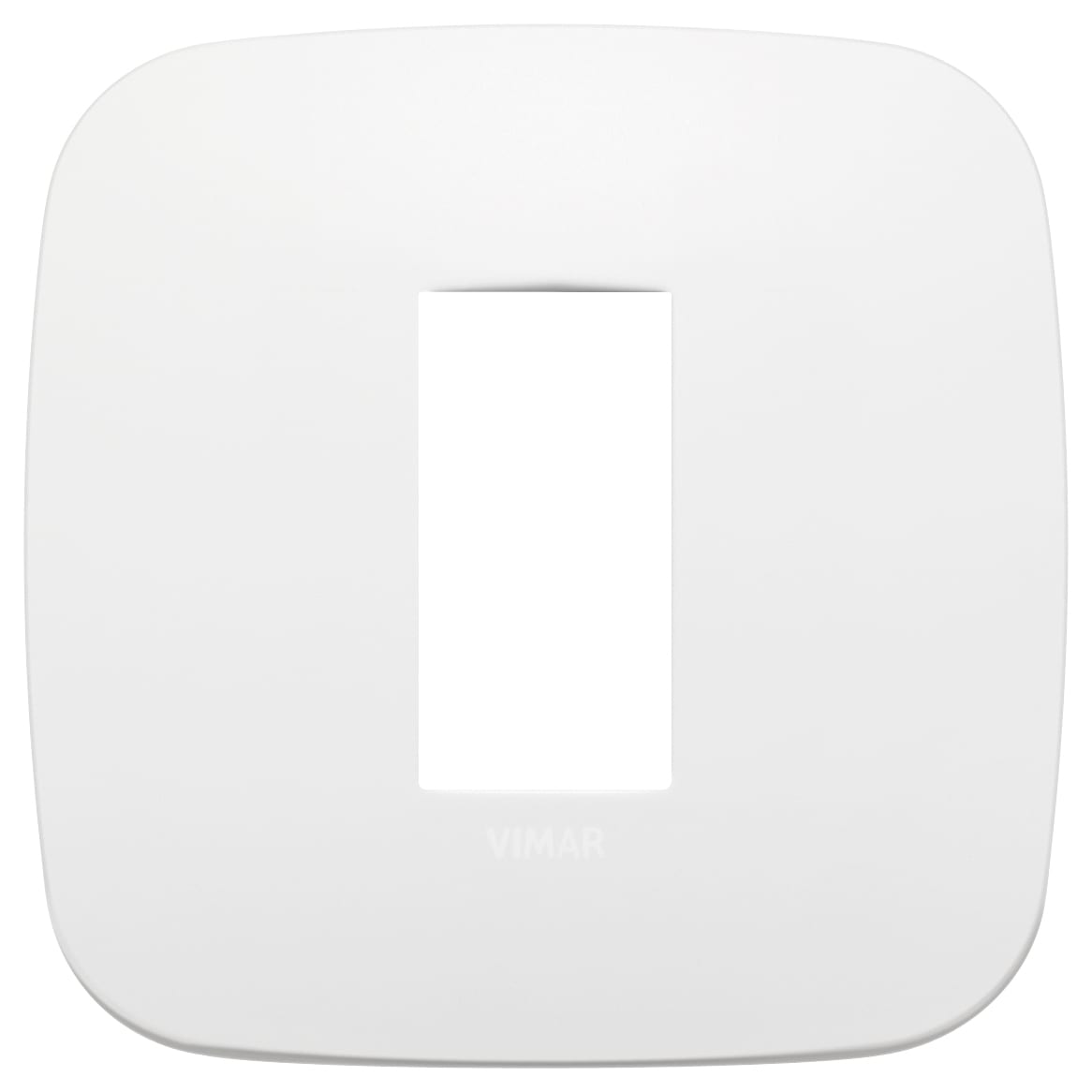 VIMAR - PLACCA ROUND 1M POLAR MATT TOTAL LOOK 19671.B26