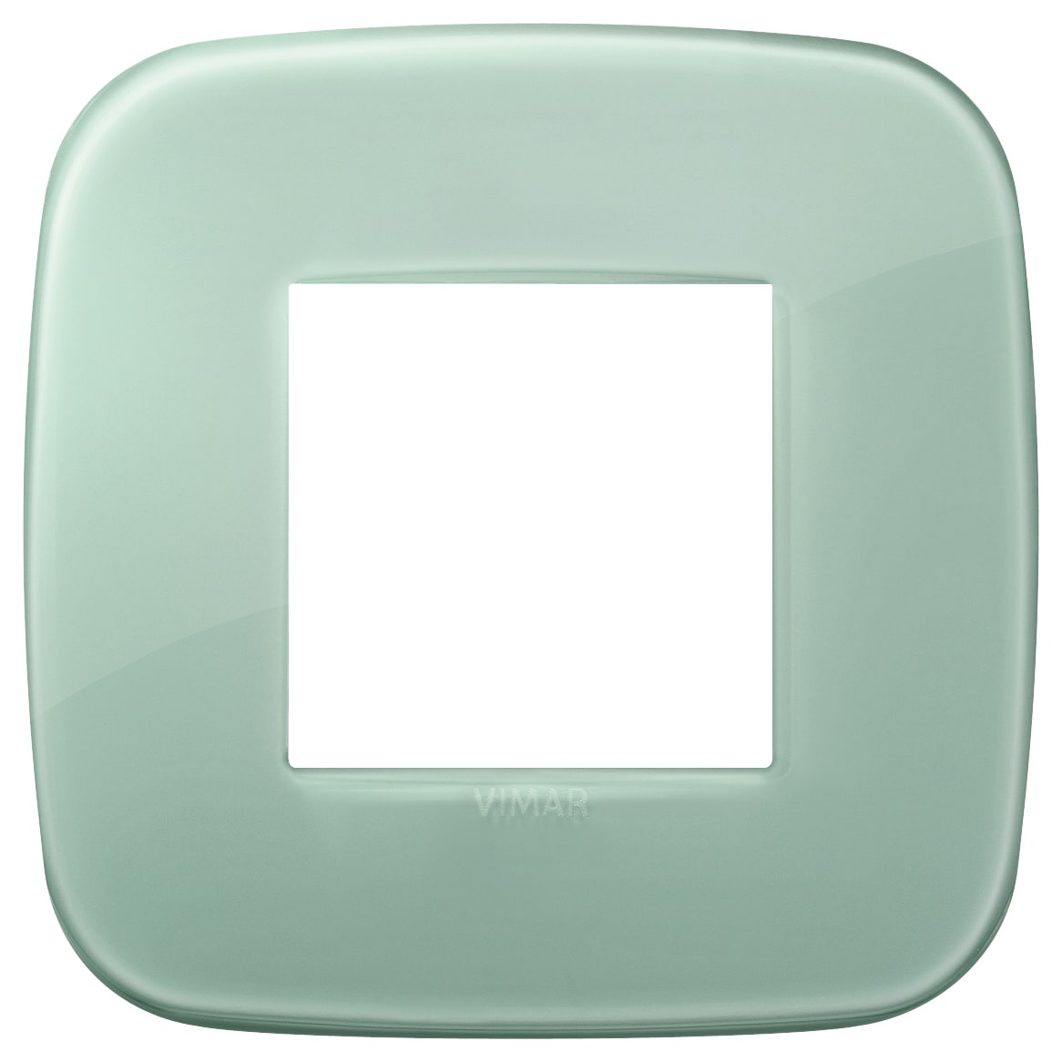 VIMAR - Placca Round 2M Moduli Tecnopolimero Reflex Salvia