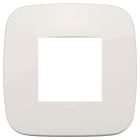 VIMAR - Placca tonda 2 moduli in tecnopolimero avorio 19672.83