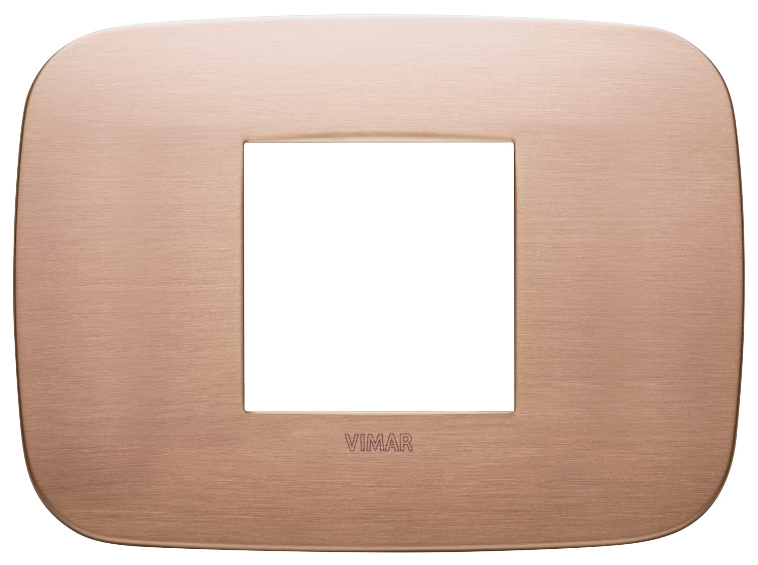 VIMAR - PLACCA ROUND 2MC RAME SPAZZOLATO 19682.11