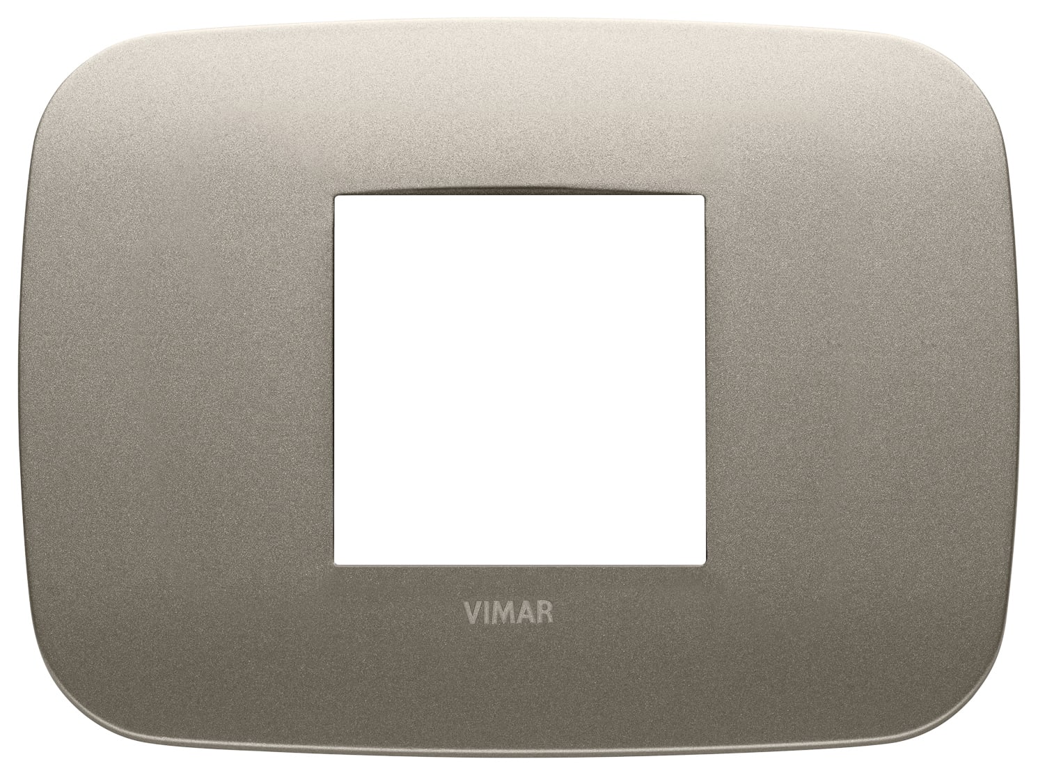 VIMAR - PLACCA ROUND 2MC CHAMPAGNE MATT 19682.13