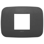 VIMAR - PLACCA ROUND 2M CENTRALI GRAFITE MATT