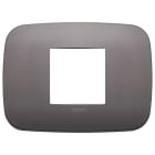 VIMAR - PLACCA ROUND 2M CENTRALI NICHEL DARK