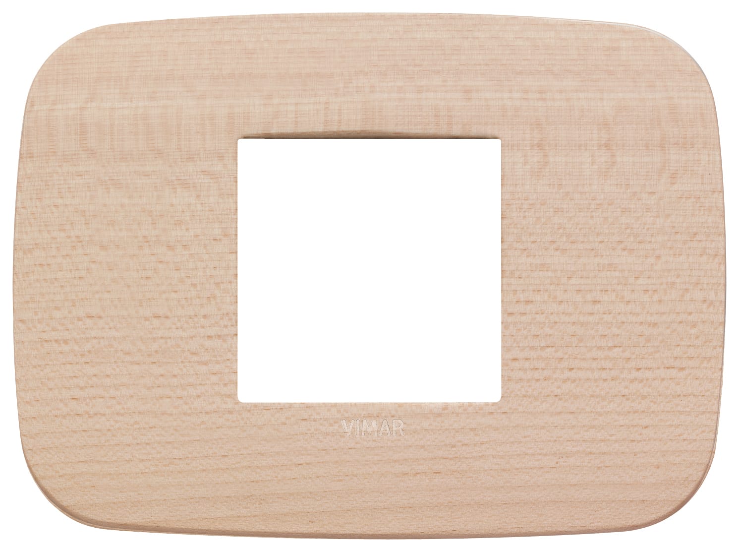 VIMAR - PLACCA ROUND 2M CENTRALI ACERO 19682.53