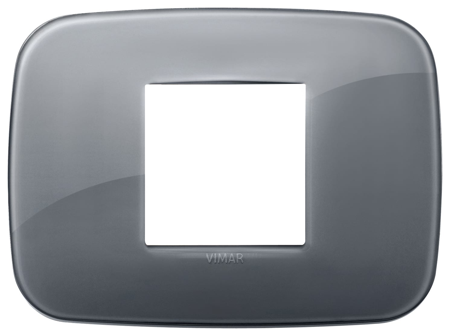 VIMAR - PLACCA ROUND 2M CENTR REFLEX GRIGIO FUME 19682.61