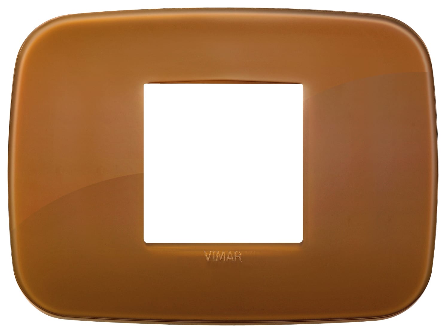 VIMAR - PLACCA ROUND 2M CENTRALI REFLEX CARAMEL
