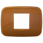 VIMAR - PLACCA ROUND 2M CENTRALI REFLEX CARAMEL 19682.62