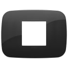 VIMAR - PLACCA ROUND 2M CENTRALI NERO 19682.81